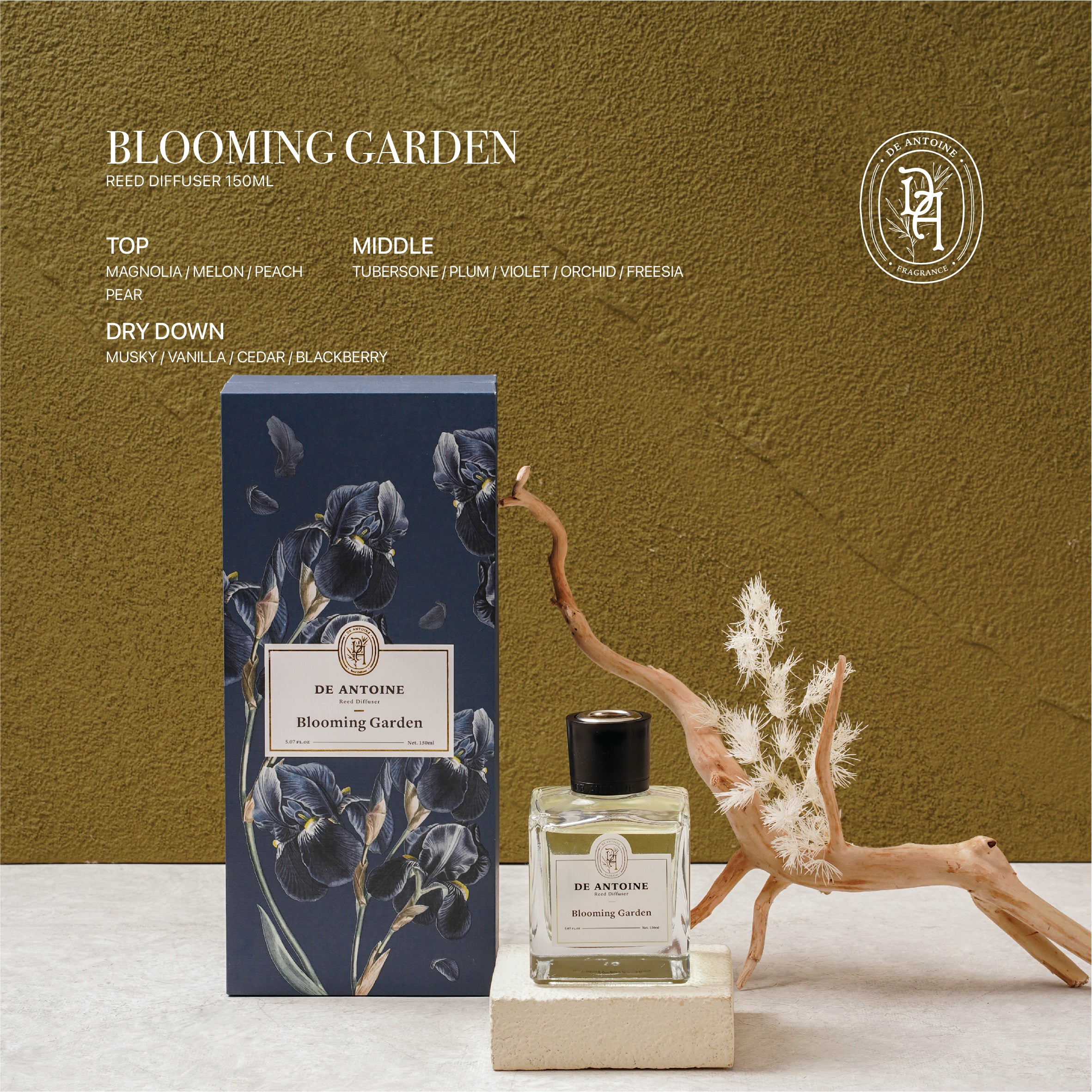 De Antoine Reed Diffuser Blooming Garden - 150ml