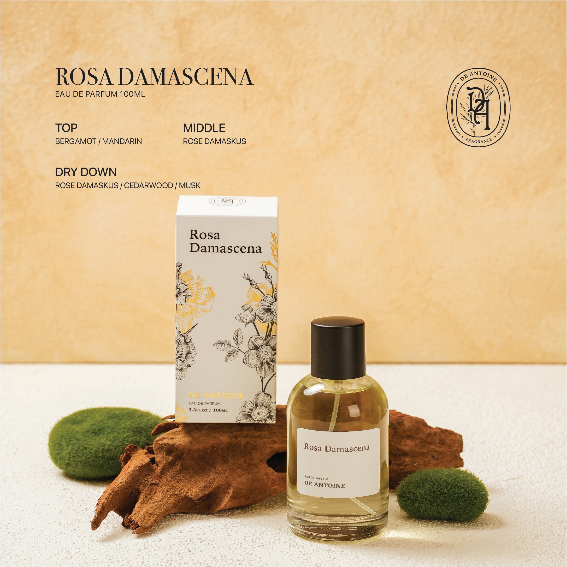 De Antoine Eau De Parfume Rosa Damascena - 100ml